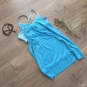 Yoga tank with built in bra